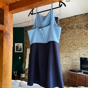 French Connection Whisper High-Neck Mini Dress